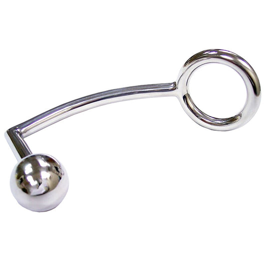 Rouge Stainless Steel Cock Ring With Anal Probe - UABDSM
