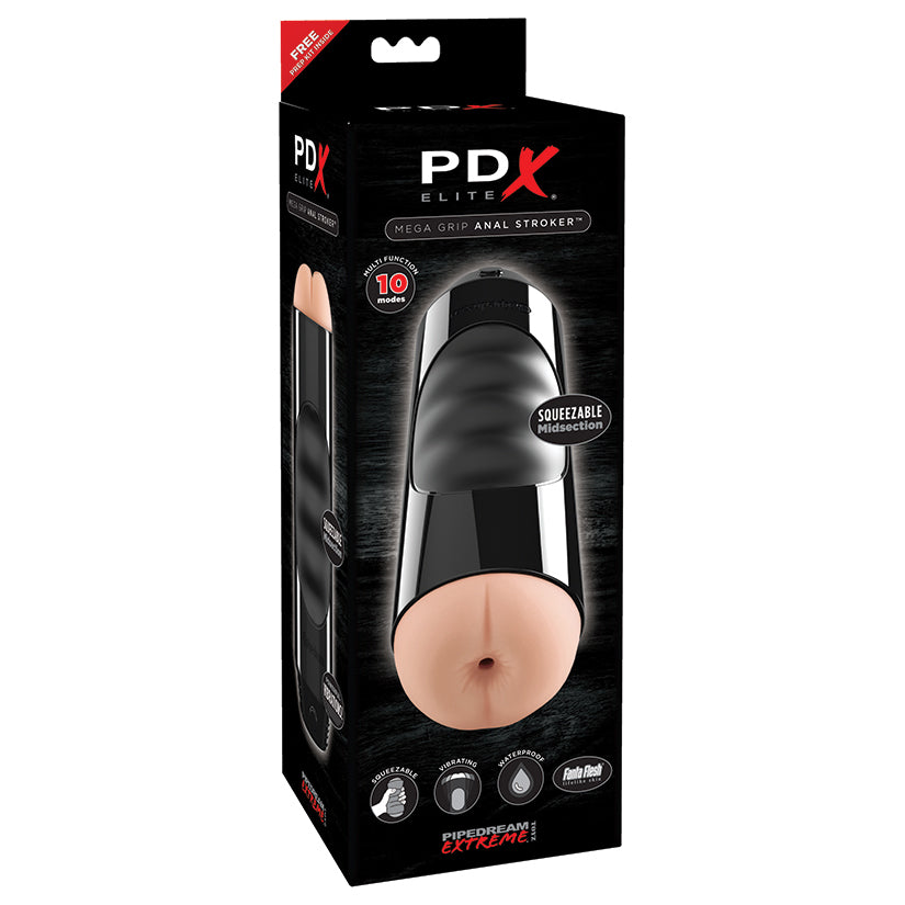 Pdx Elite Mega Grip Anal Stroker - UABDSM