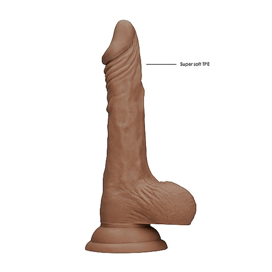 RealRock 7 Inch Dong With Testicles Flesh Tan - UABDSM