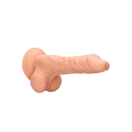 RealRock 8 Inch Dong With Testicles Flesh Pink - UABDSM