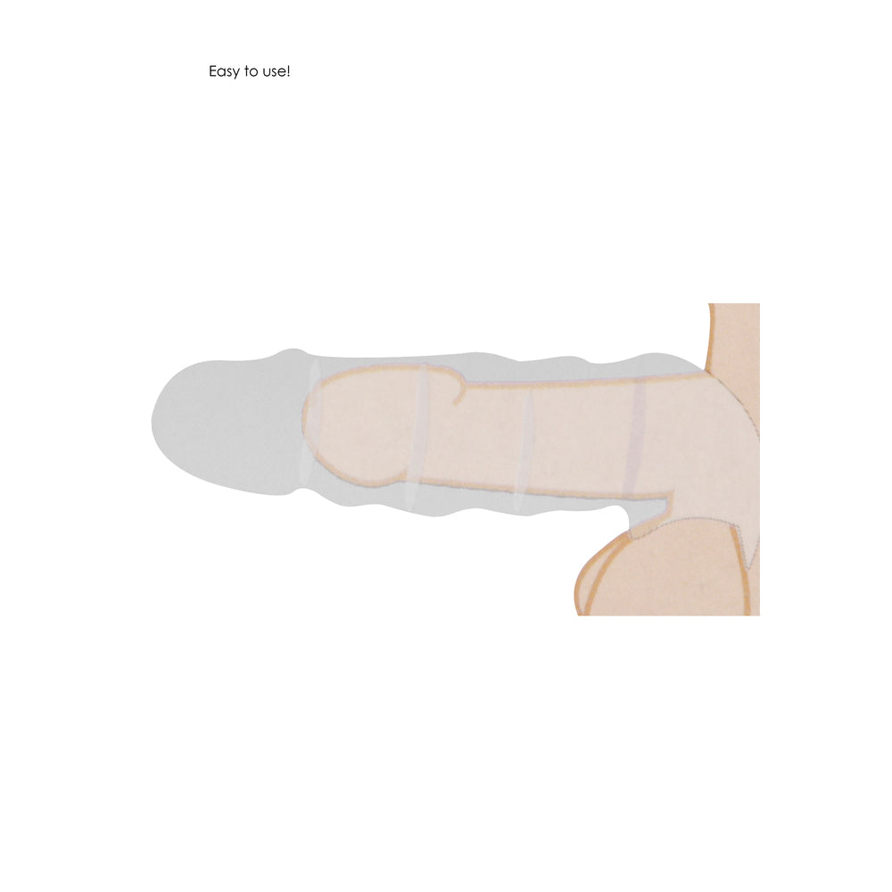 RealRock 9 Inch Penis Sleeve Flesh Tan - UABDSM