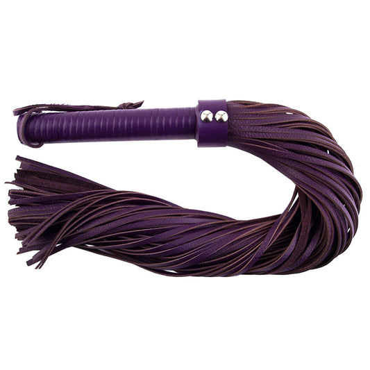 Rouge Garments Large Purple Leather Flogger - UABDSM