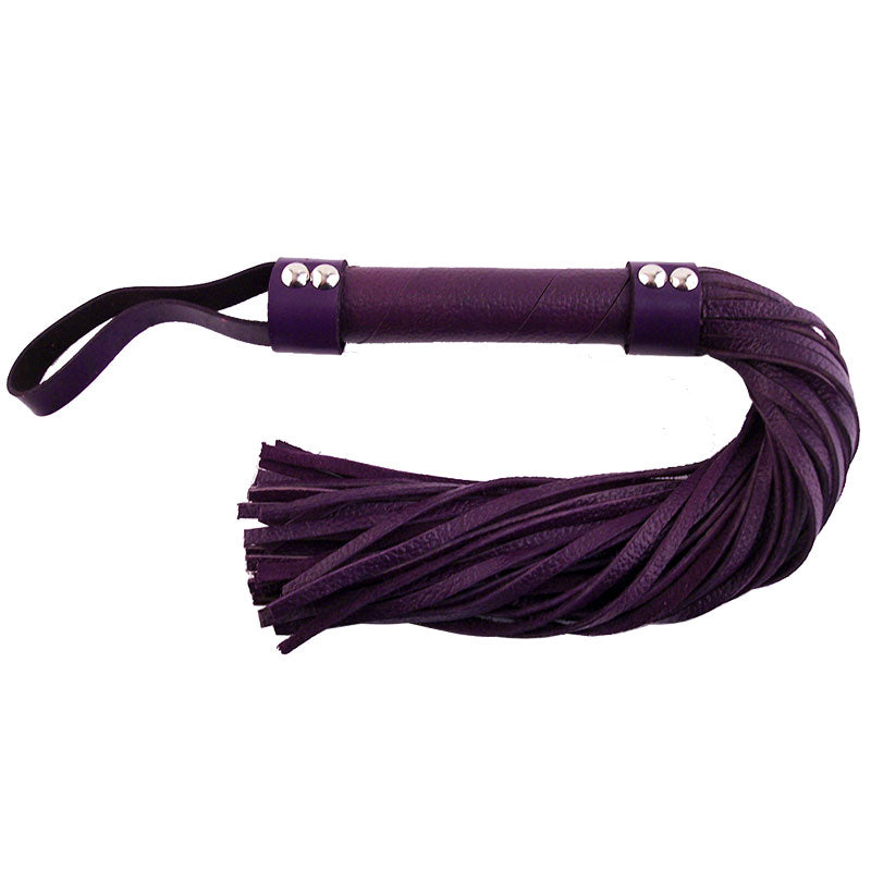 Rouge Garments Purple Leather Flogger - UABDSM