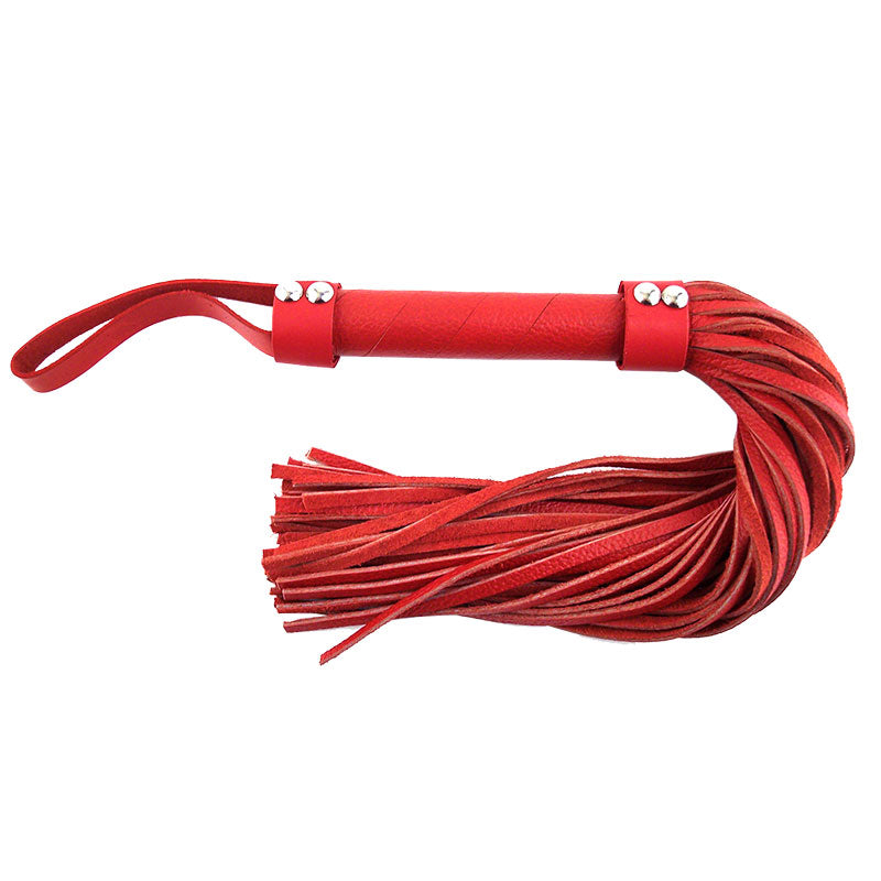 Rouge Garments Red Leather Flogger - UABDSM