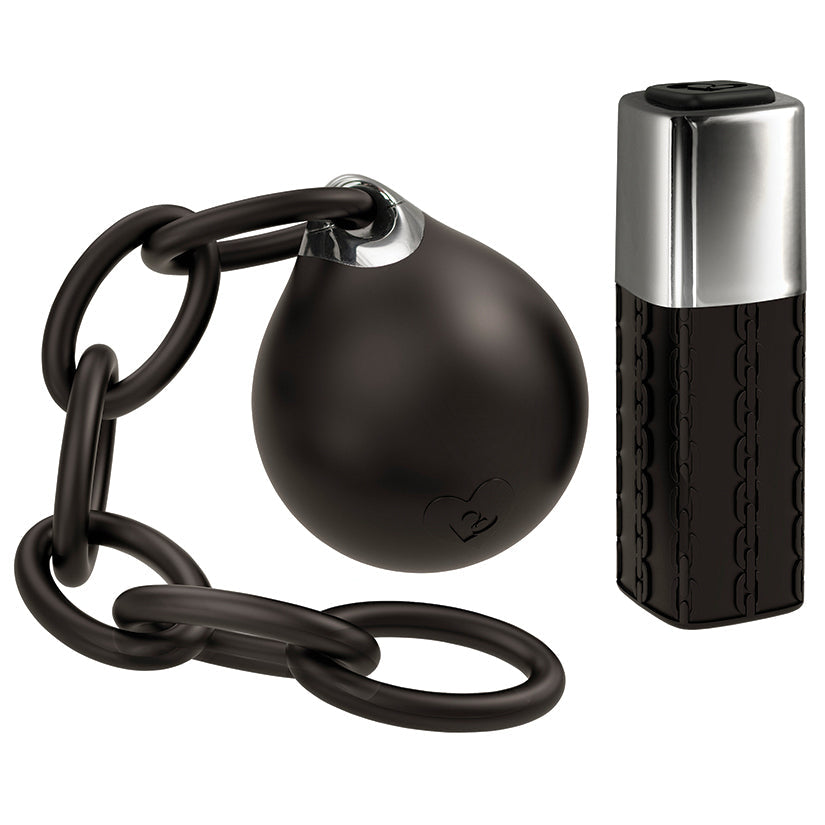 Lust Linx-Ball & Chain 10 Remote Control Egg-Black - UABDSM