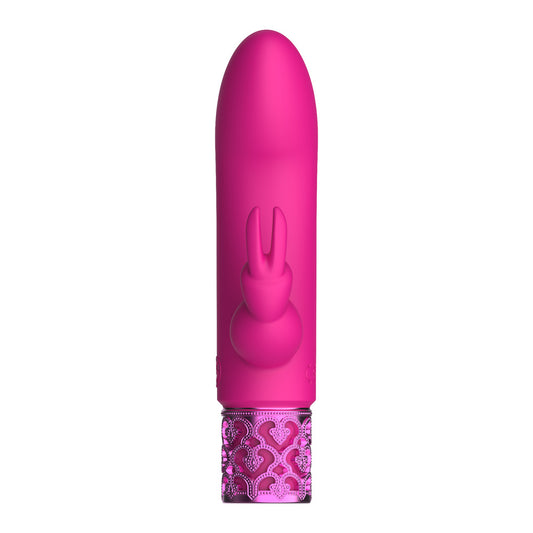 Royal Gems Dazzling Rechargeable Rabbit Bullet Pink - UABDSM