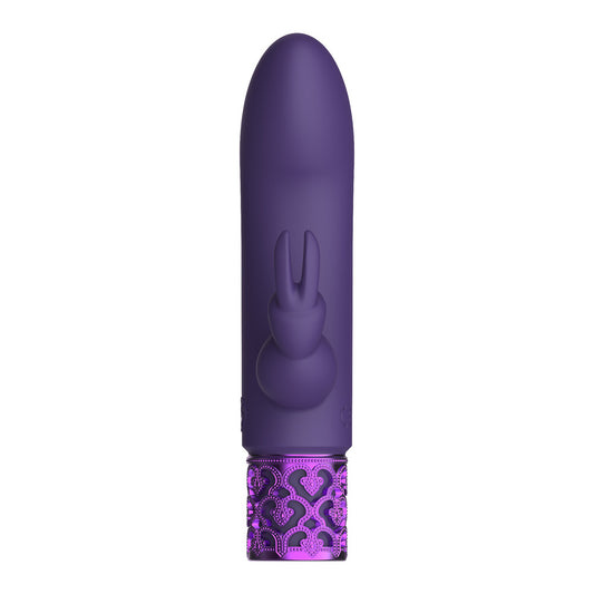 Royal Gems Dazzling Rechargeable Rabbit Bullet Purple - UABDSM