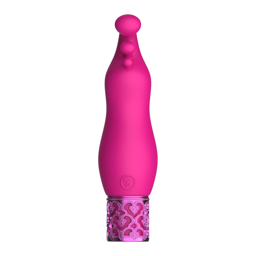 Royal Gems Exquisite Rechargeable Silicone Bullet Pink - UABDSM