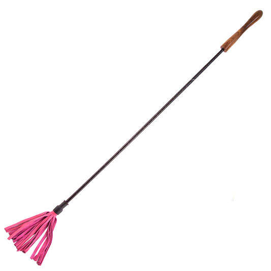 Rouge Garments Riding Crop With Wooden Handle Pink - UABDSM
