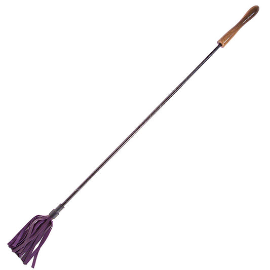 Rouge Garments Riding Crop With Wooden Handle Purple - UABDSM