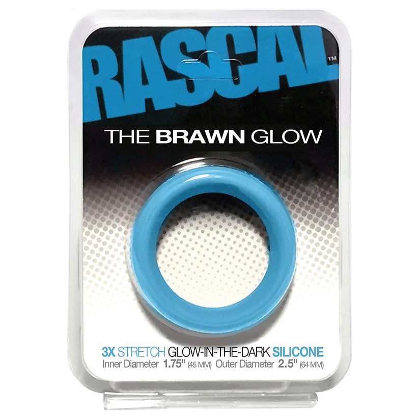 Rascal The Brawn Cockring-Glow Blue - UABDSM