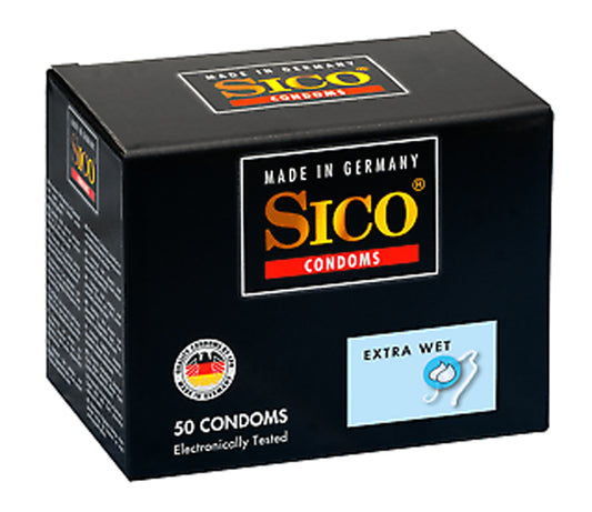 Sico Extra Wet - 50 Condoms - UABDSM