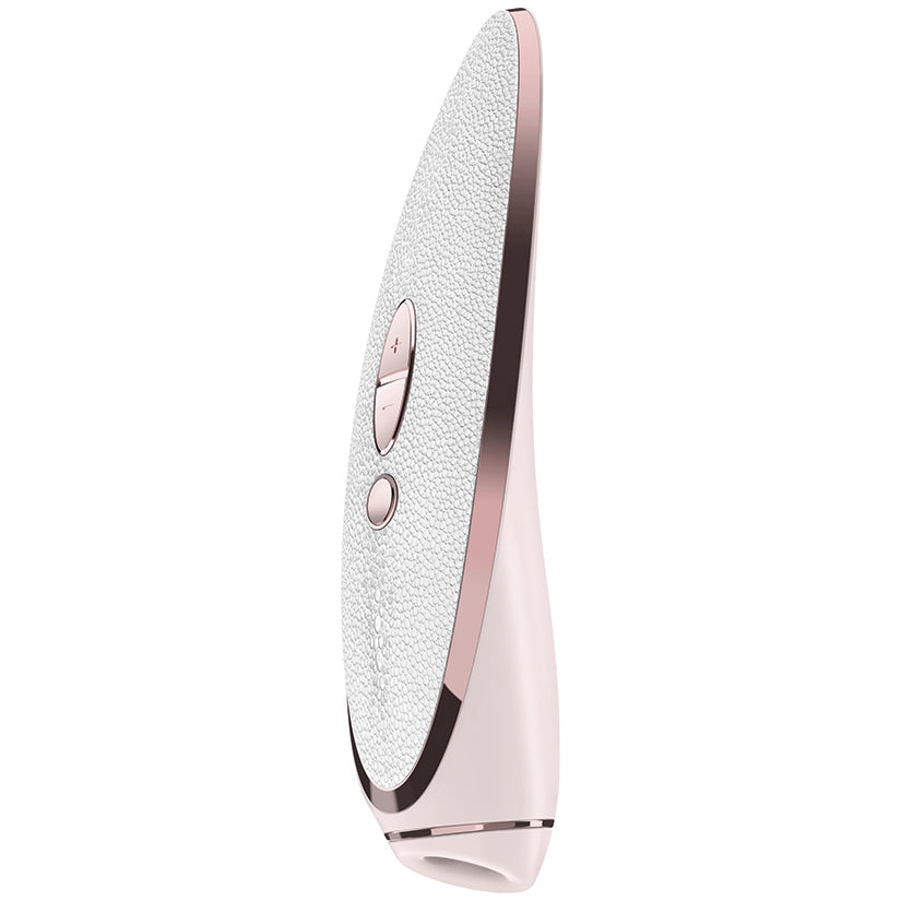 Satisfyer Luxury Pr√™t-√† porter-Rose Gold & White Leather - UABDSM