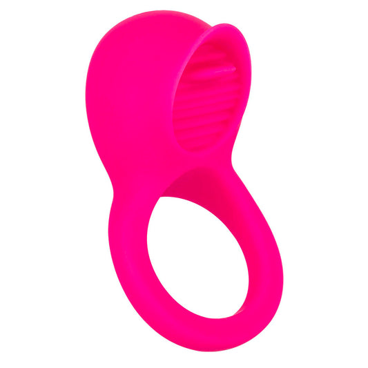 Rechargeable Teasing Tongue Enhancer Cock Ring - UABDSM