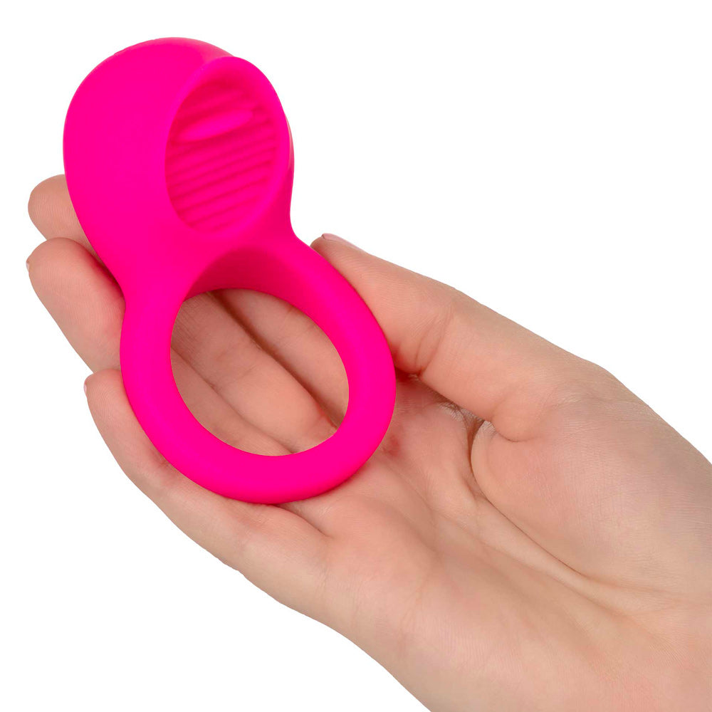 Rechargeable Teasing Tongue Enhancer Cock Ring - UABDSM