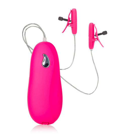 Heated Vibrating Nipple Teasers Pink - UABDSM
