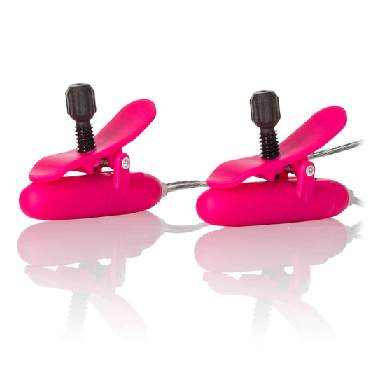 Heated Vibrating Nipple Teasers Pink - UABDSM