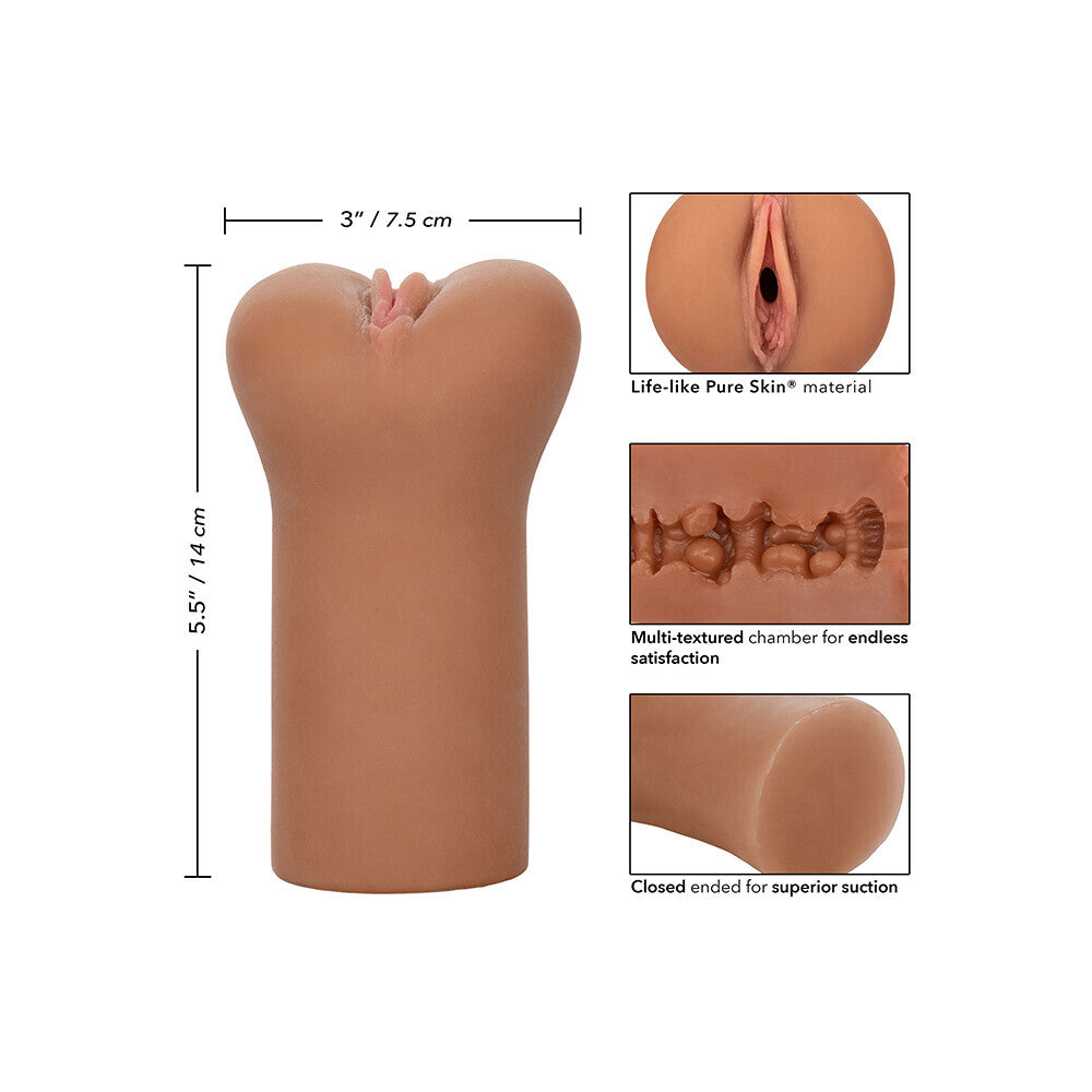 Boundless Vulva Masturbator Flesh Brown - UABDSM