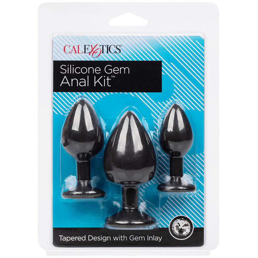 Silicone Gem Anal Kit-Black - UABDSM