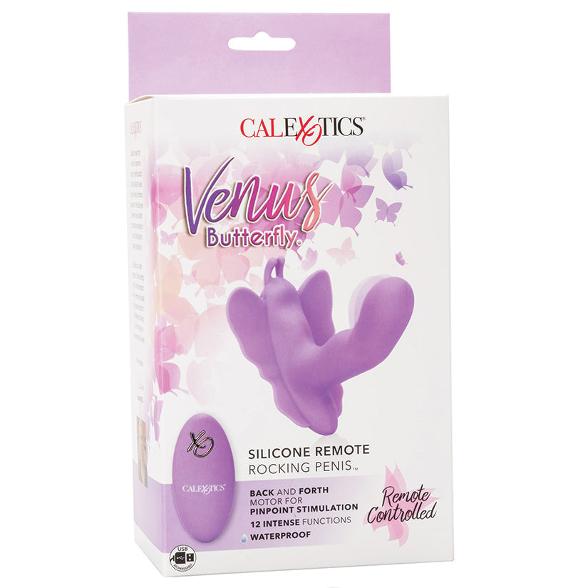 Venus Butterfly Silicone Remote Rocking Penis - UABDSM