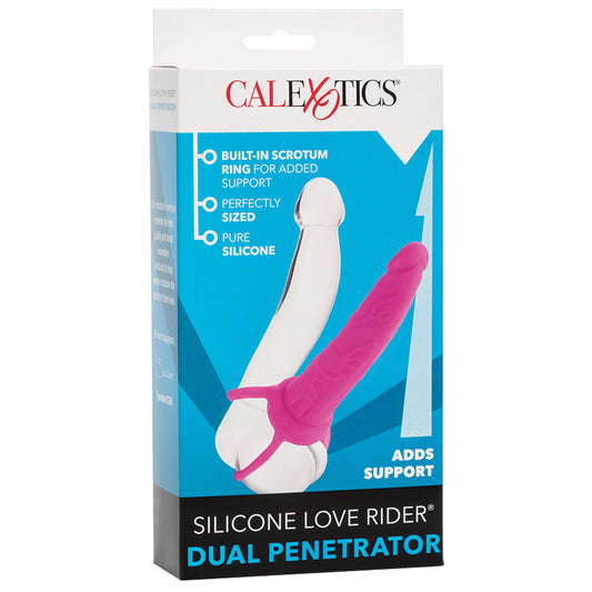 Silicone Love Rider Dual Penetrator - Pink - UABDSM