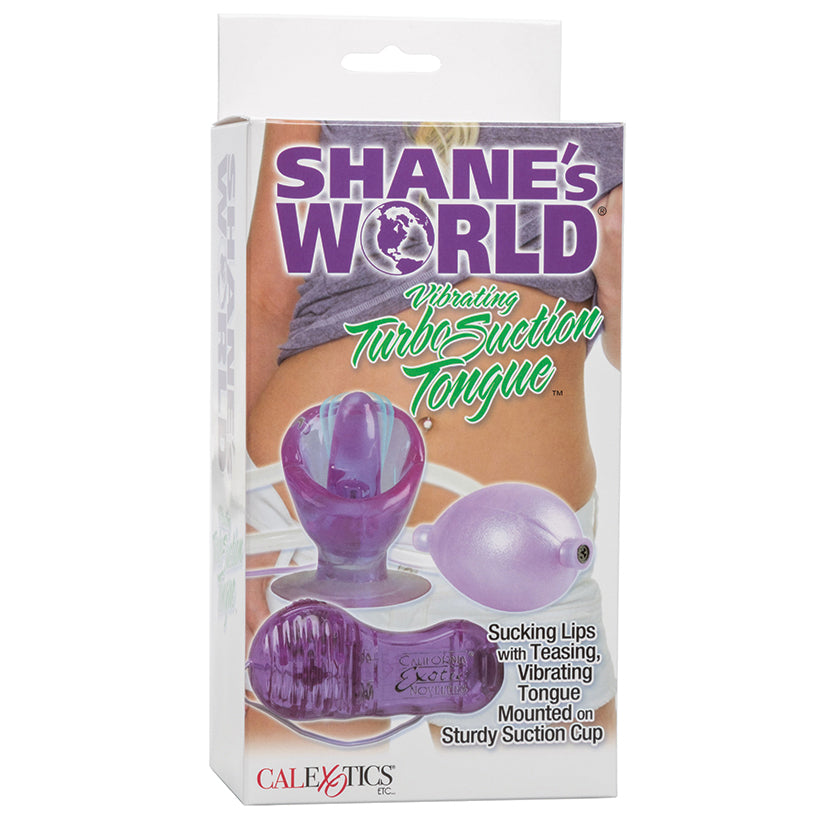 Shanes World Vibrating Turbo Suction Tongue - Purple - UABDSM