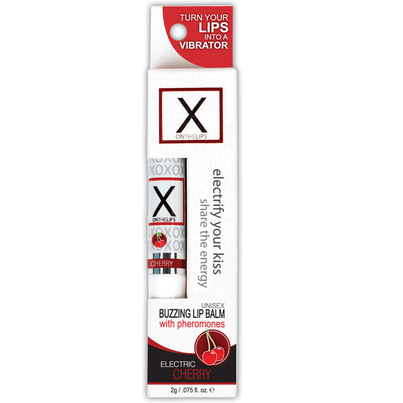 X On The Lips Buzzing Lip Balm-Cherry - UABDSM