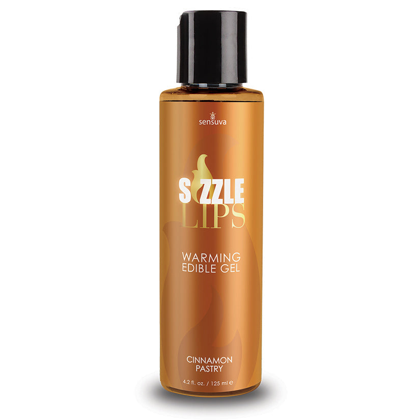 Sizzle Lips Warming Edible Gel-Cinnamon Pastry 4.2oz - UABDSM