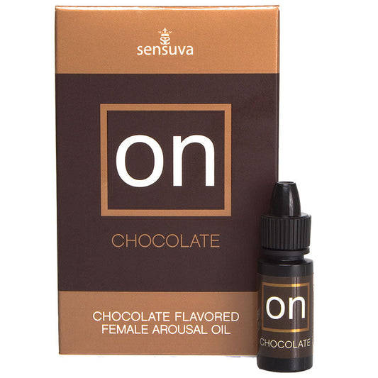 On Chocolate Flavored Female Arousal Oil - .17 Oz. - Large Box - UABDSM