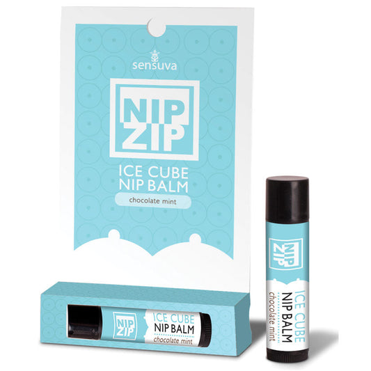 Nip Zip Ice Cube Nip Balm - Chocolate Mint - Tube Carded - UABDSM