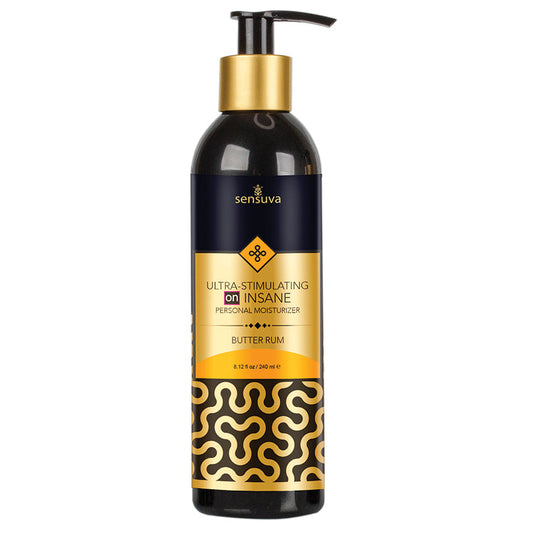 Sensuva Ultra-Stimulating On Insane Moisturizer-Butter Rum 8oz - UABDSM