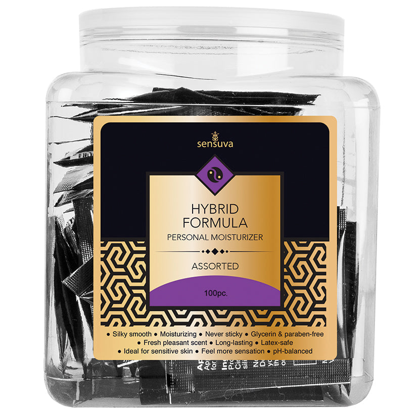 Sensuva Hybrid Personal Moisturizer Assorted Tub of 100 - UABDSM
