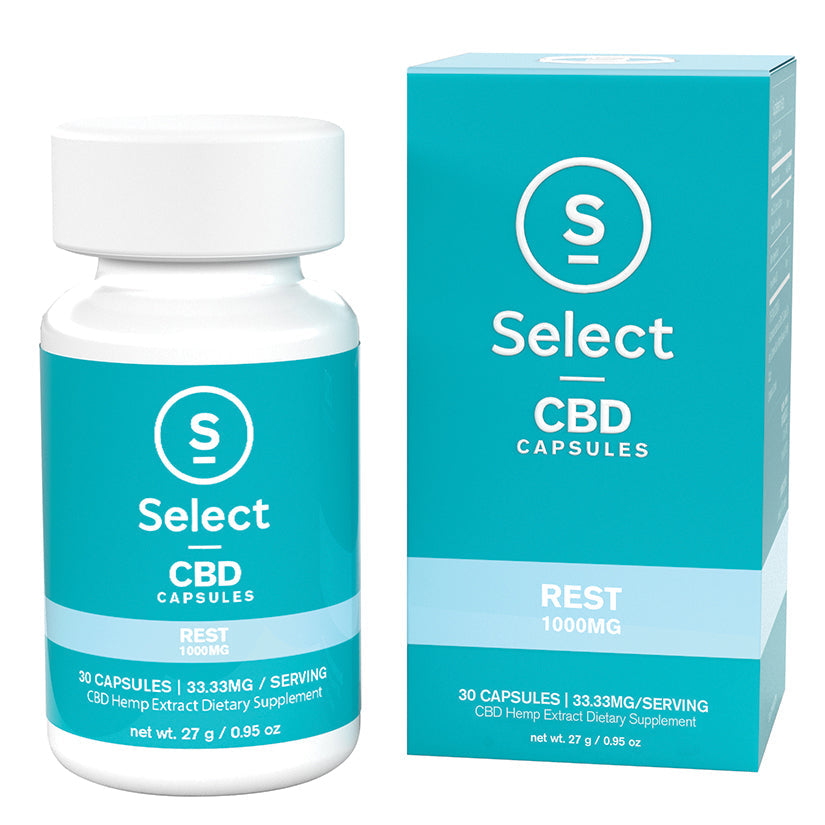 Select CBD 1000mg Gel Caps-Rest 30ct - UABDSM
