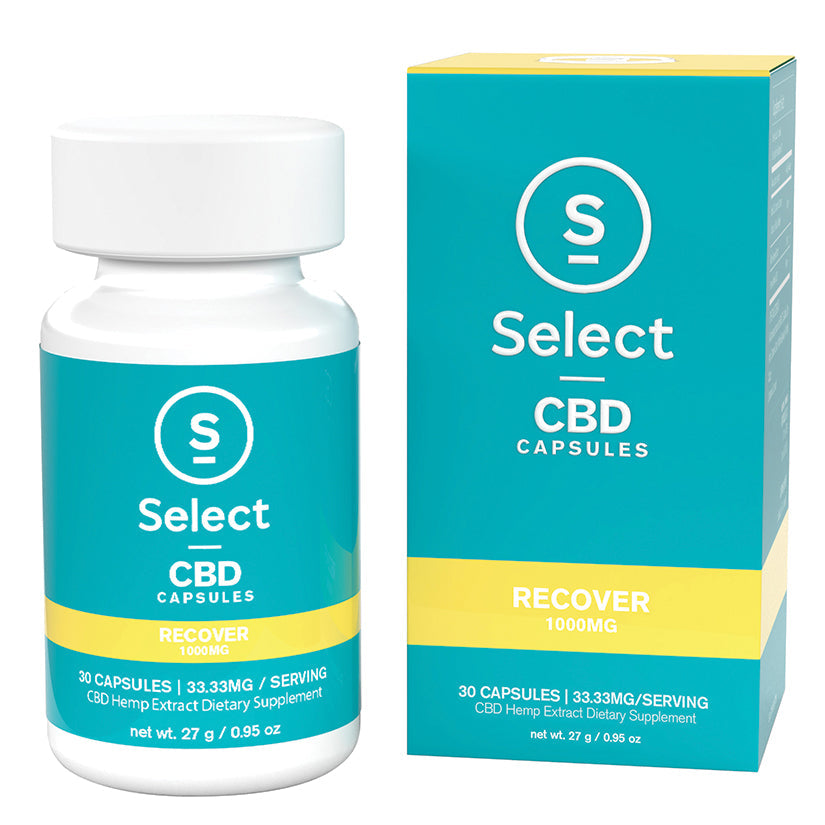 Select CBD 1000mg Gel Caps-Recover 30ct - UABDSM
