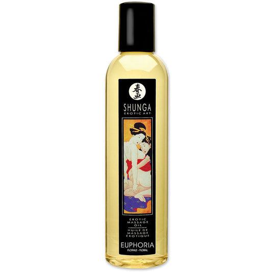 Shunga Erotic Massage Oil-Floral 8oz - UABDSM