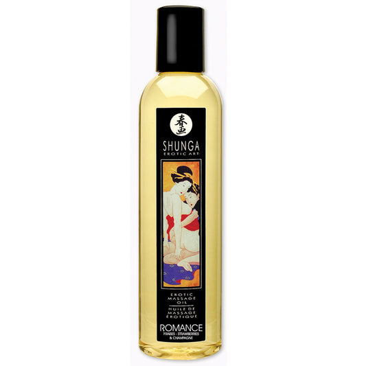 Erotic Massage Oil - Romance - Sparkling  Strawberry Wine - 8.4 Fl. Oz. - UABDSM