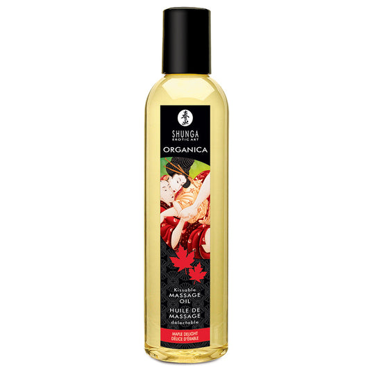 Shunga Organica Massage Oil-Maple Delight 8oz - UABDSM