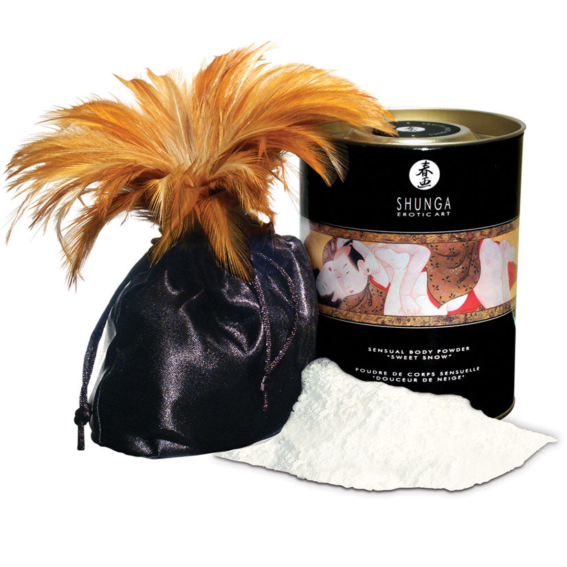 Shunga Sweet Snow Powder-Blazin Cherry 7oz - UABDSM