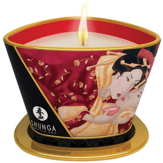 Massage Candle - Romance - Sparkling Strawberry  Wine - 5.7 Oz. - UABDSM
