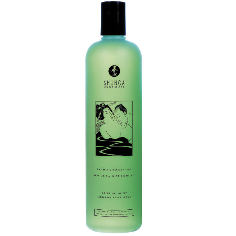 Shunga Bath & Shower Gel-Sensual Mint 16oz - UABDSM