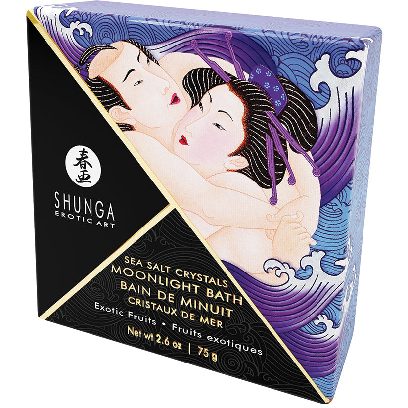 Shunga Moonlight Bath Sea Salt Crystals-Exotic Fruits 2.6oz - UABDSM