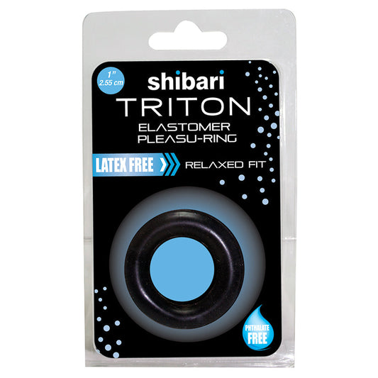Shibari Triton Elastomer Pleasure Ring-Black - UABDSM