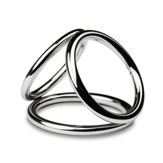 Sinner - Triad Chamber Metal Cock And Ball Ring - Large - UABDSM