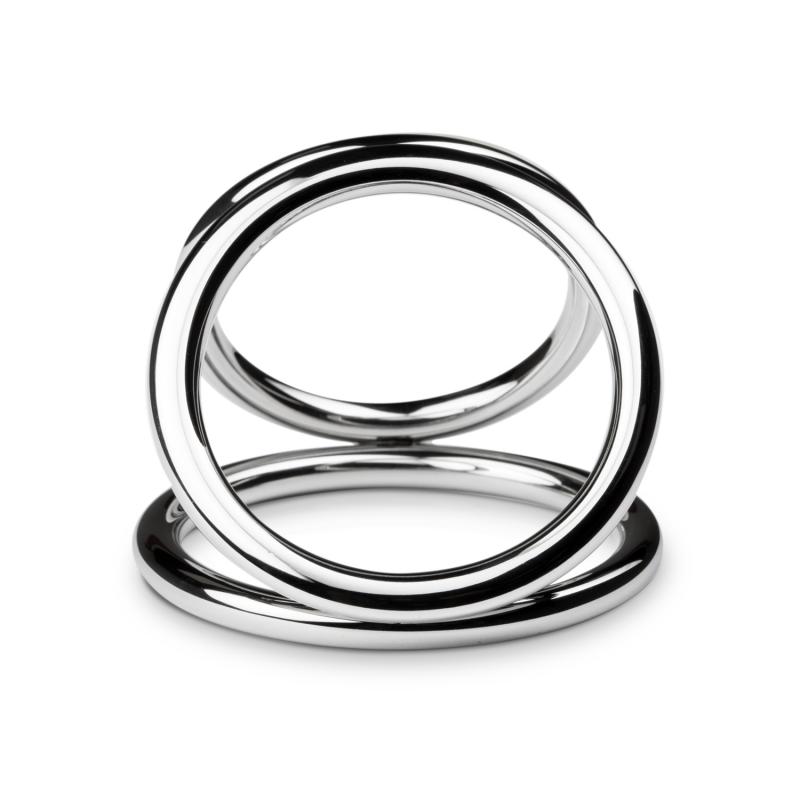 Sinner - Triad Chamber Metal Cock And Ball Ring - Large - UABDSM