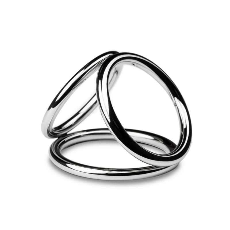 Sinner - Triad Chamber Metal Cock And Ball Ring - Medium - UABDSM