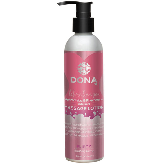 DONA Massage Lotion-Flirty Blushing Berry 8oz - UABDSM