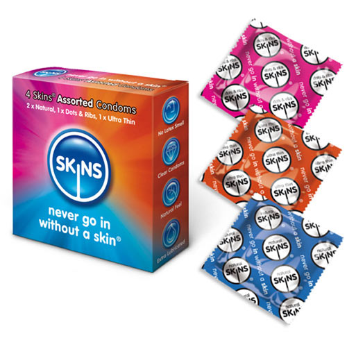 Skins Condoms Assorted 4 Pack - UABDSM