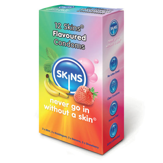 Skins Condoms Flavoured 12 Pack - UABDSM