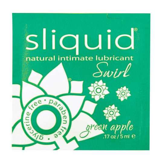 Sliquid Swirl Foil Packet-Green Apple .17oz - UABDSM