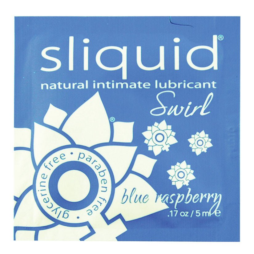 Sliquid Swirl Foil Packet-Blue Raspberry .17oz - UABDSM